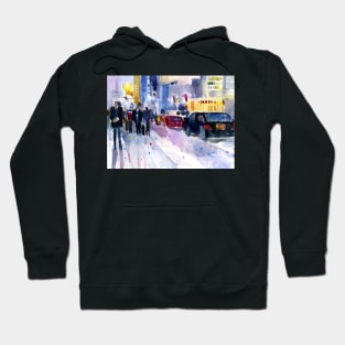 New York City Urbanscapes - Urban - Night - midlife Hoodie